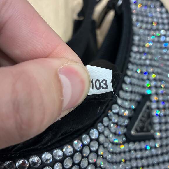 Prada Re-Edition Hobo Crystal #227170P20B - Picture 6 of 6